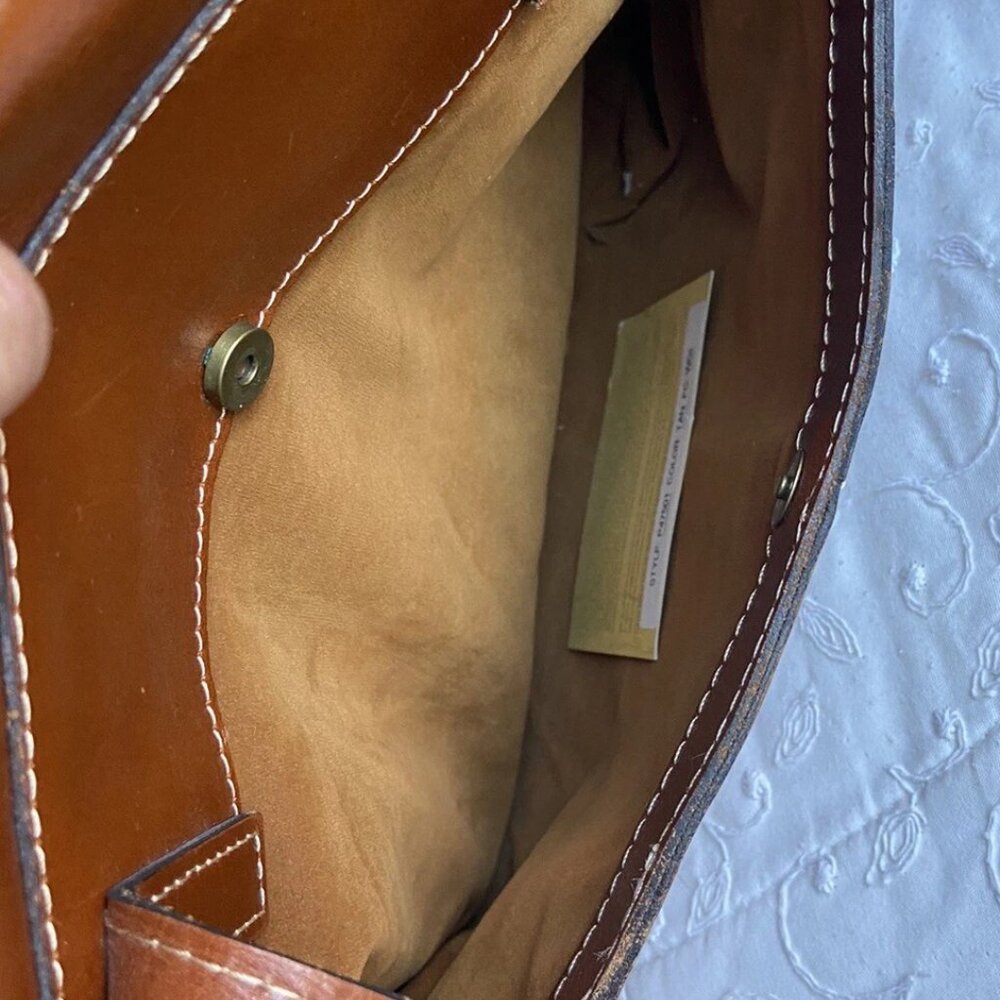 Patricia Nash Leather Studded Satchel Verbania REDUCED - Picture 6 of 6